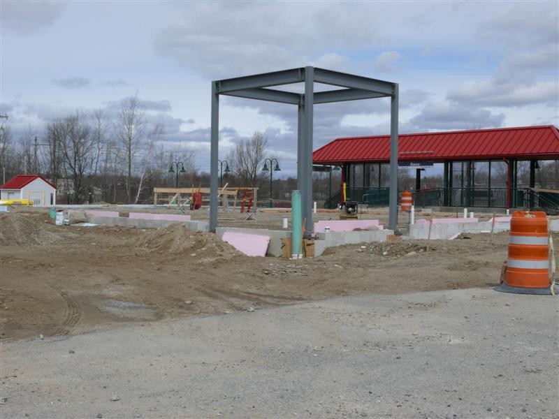 Photo of New Saco Station in the works
