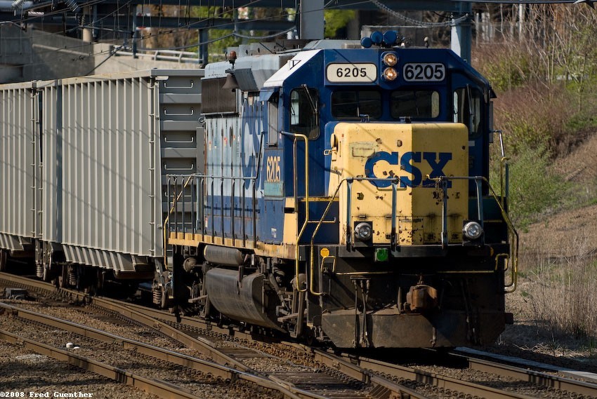 Photo of CSX 6205 in New Haven CT