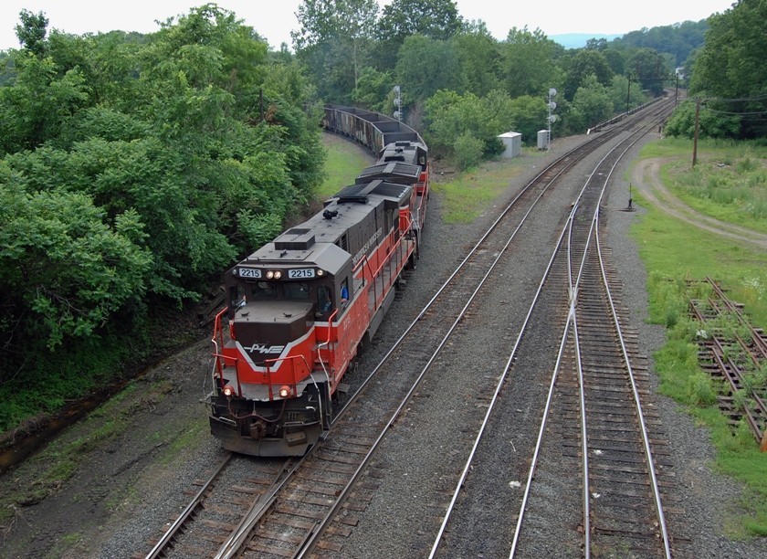 Photo of P&W Mt. Tom Empty Hopper Train at East Deerfield, MA