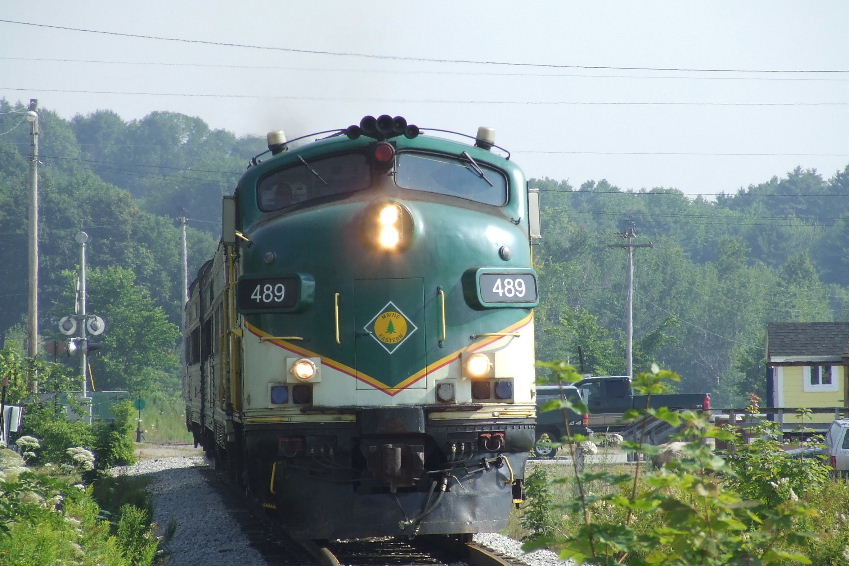 Photo of Train passed Route 1 at Wiscasset.