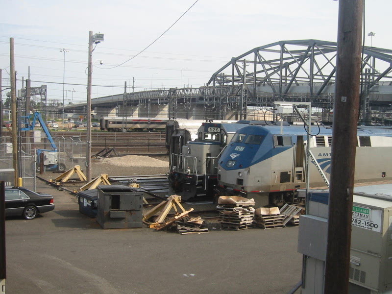 Photo of Amtrak engines resting in New Haven