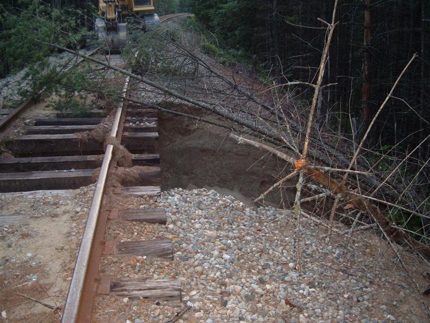 Photo of Washout On The Plymouth Lincoln Line