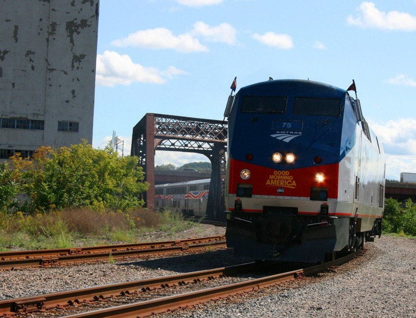 Photo of ABC train departing Albany at CP-145