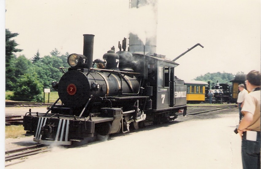Photo of Number 7 backs to the train