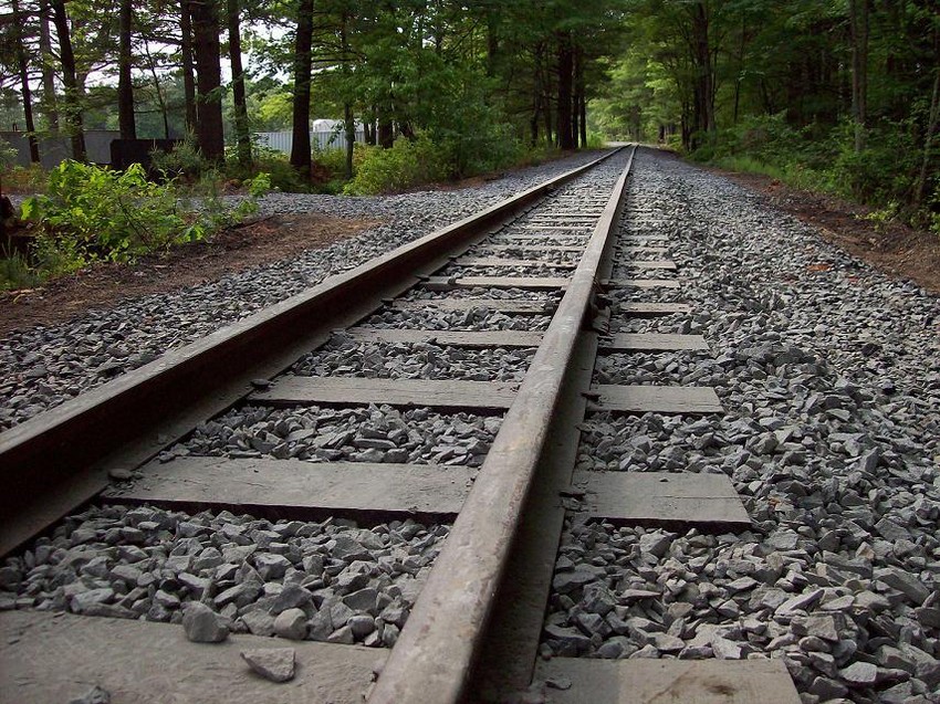 Photo of section of track replaced