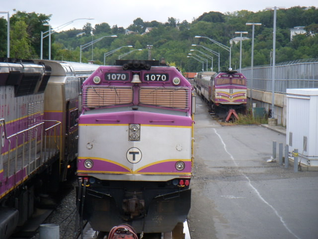 Photo of MBTA #1070 at Worcester, MA