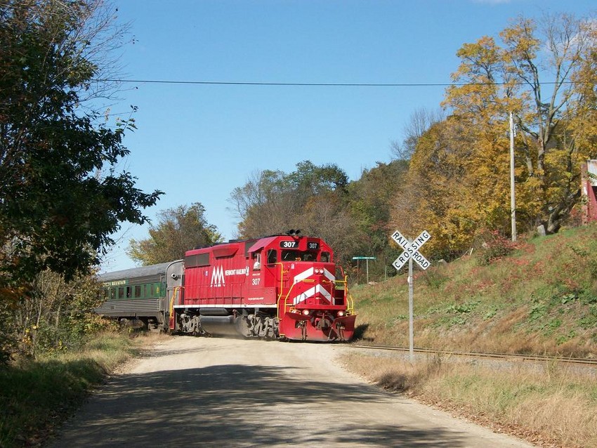 Photo of Green Mountain Flyer with freight power