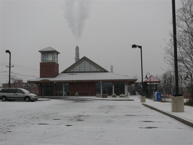 Photo of Saco station sees snow