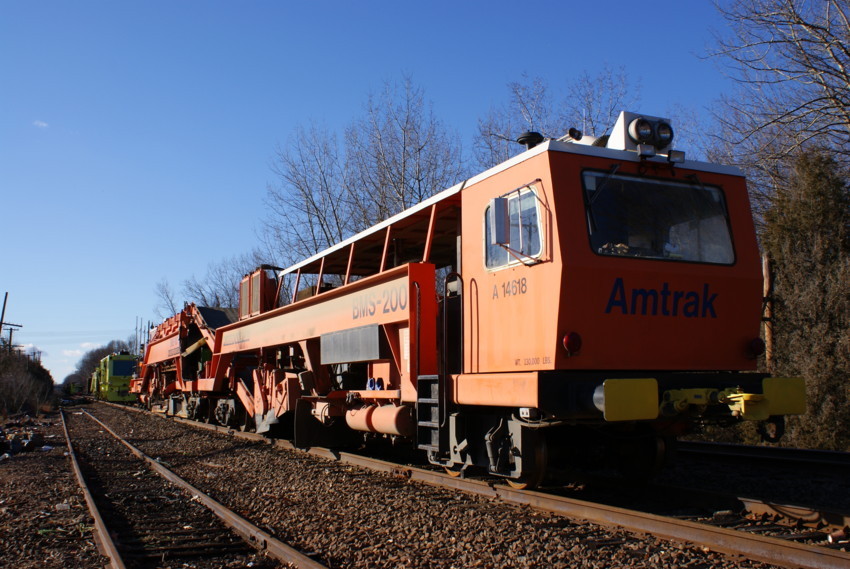 Photo of amtrak track equipment