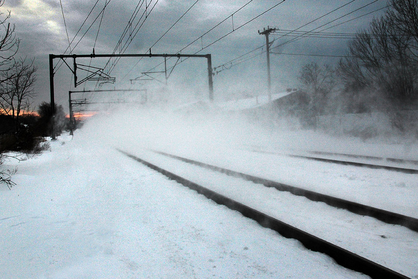 Photo of 3 of 3,   Acela disappears  at Kingston, RI this pm @ 4.