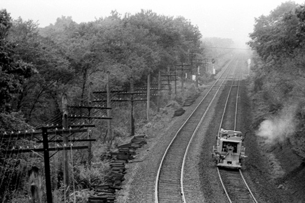 Photo of 1 of 7, Amtrak MoW busy laying track in July 1978, Southern  RI
