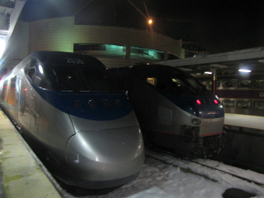 Photo of Amtrak Trains in Boston