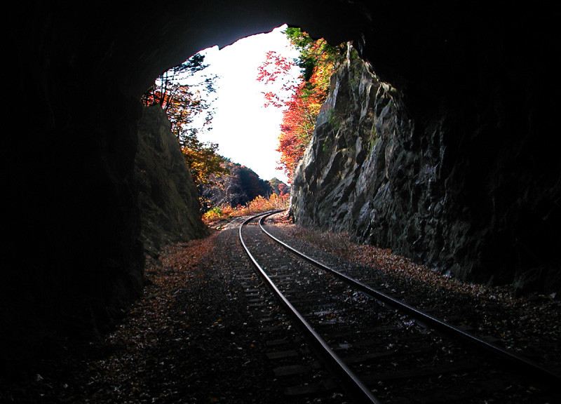 Photo of Inside Taft Tunnel, approaching  south  entrance