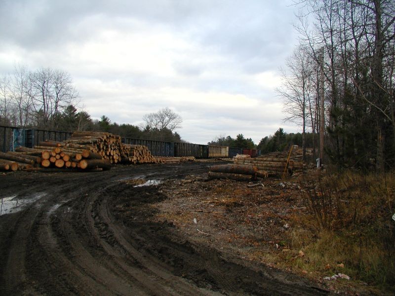 Photo of Brownville Maine Log Yard