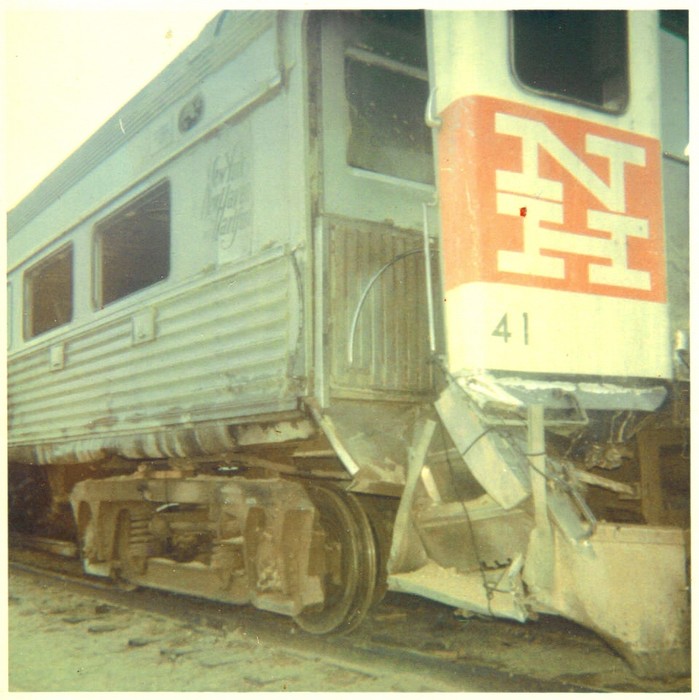 Photo of 1966 New Haven RR West Roxbury Wreck