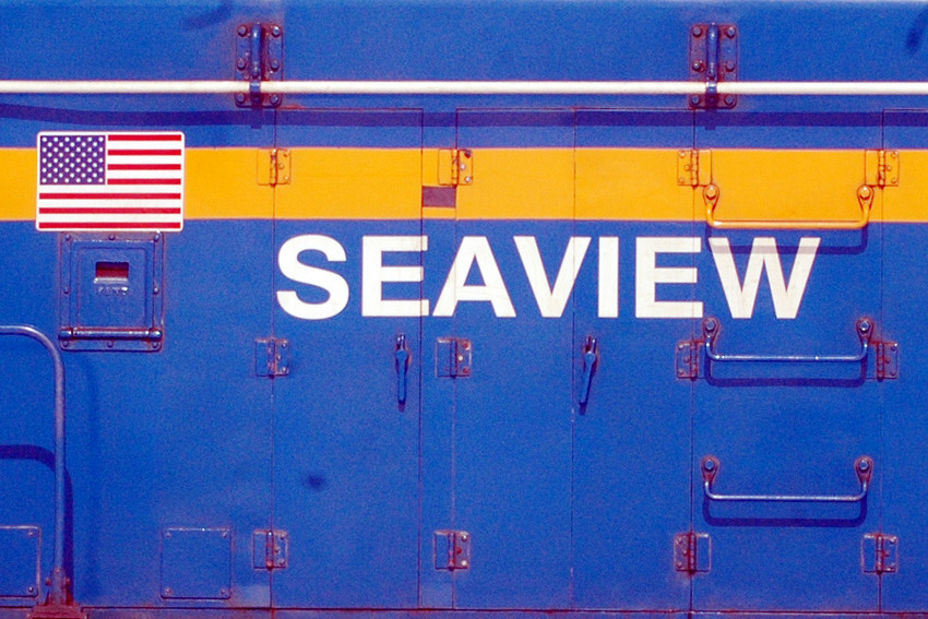 Photo of Details on the hood of Seaview RR #5 switcher