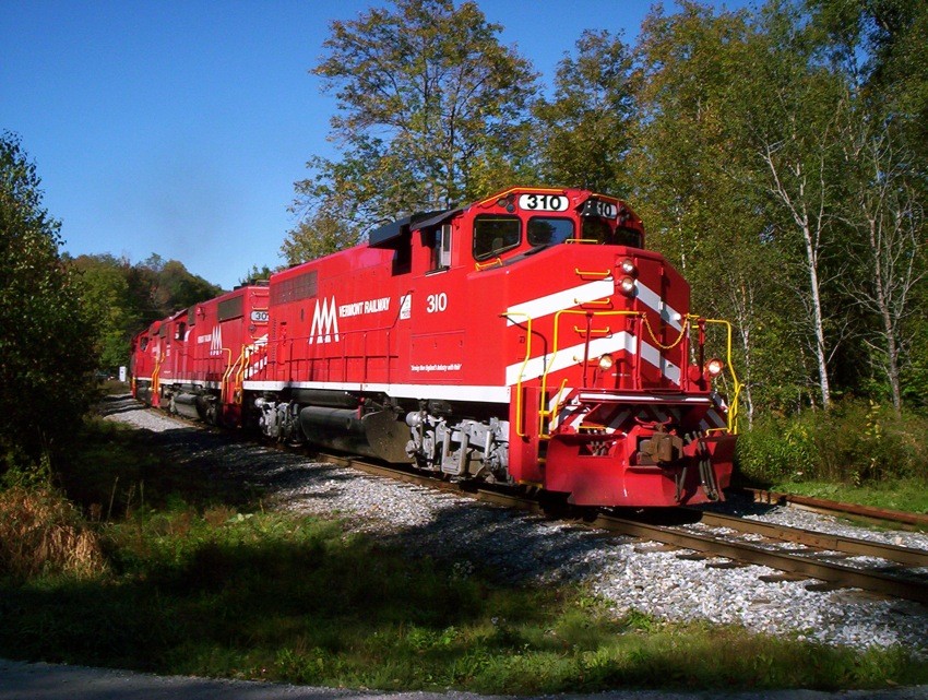 Photo of Vermont Railway #310 at Healdville, Vt.