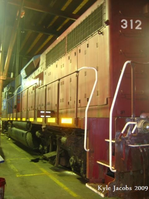 Photo of VRS GP40-3 getting her New Paint!