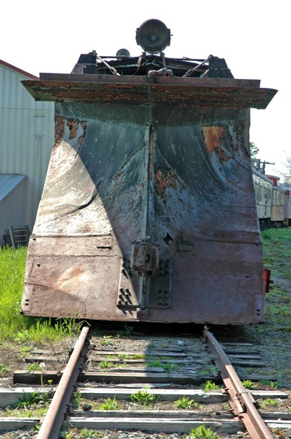 Photo of Stored Snow Plow  in the Thorndike Yard June 2005