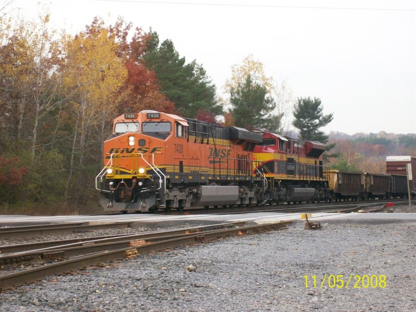 Photo of bnsf es44ac and kcs sd70ace at south scenectard,ny the kcs sd70ace seen on thebm