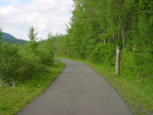Photo of Whistle Post Along Rail Trail