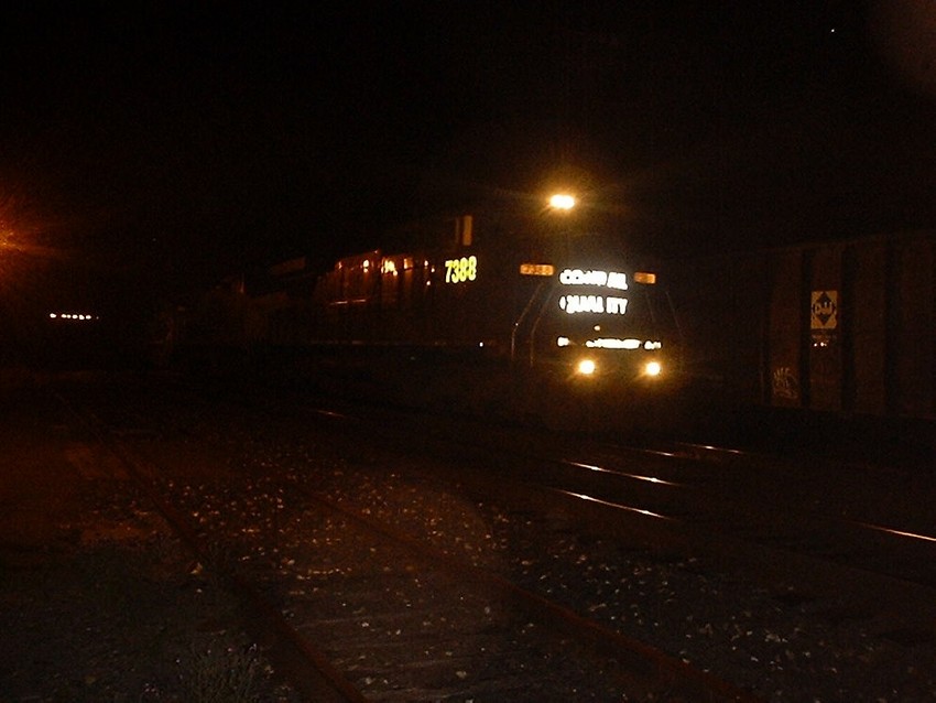 Photo of csxt late night train at pittsfield ma