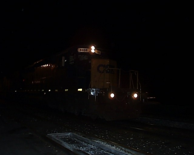 Photo of the ghoast train at night at pittsfield ma
