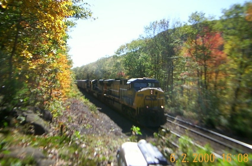 Photo of csx train at chester ma westbound