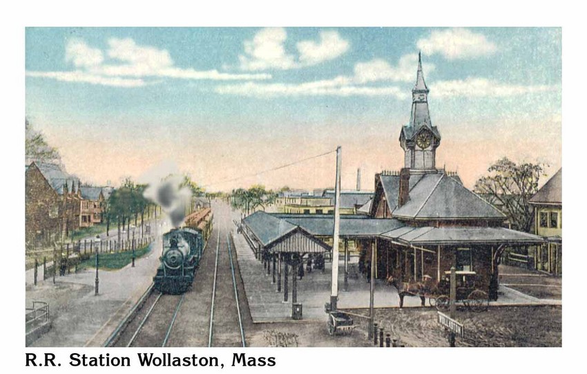 Photo of Wollaston Station circa 1908