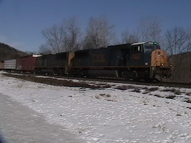 Photo of csx train at huntington ma