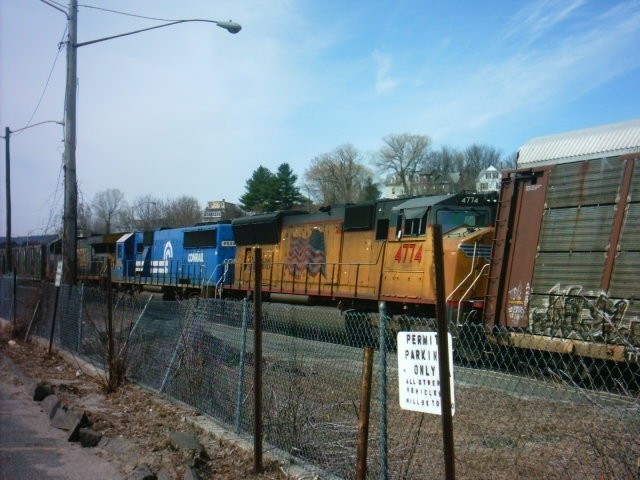 Photo of up sd70m#4774 on q283 westbound at pittsfield ma