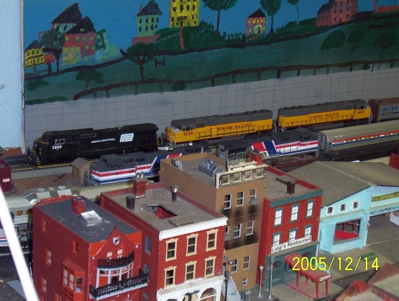 Photo of penncentral 8-40cw#3800 and up sd60m's on my layout