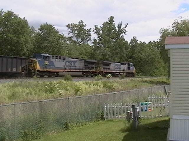 Photo of csx loaded coal train at ravena ny