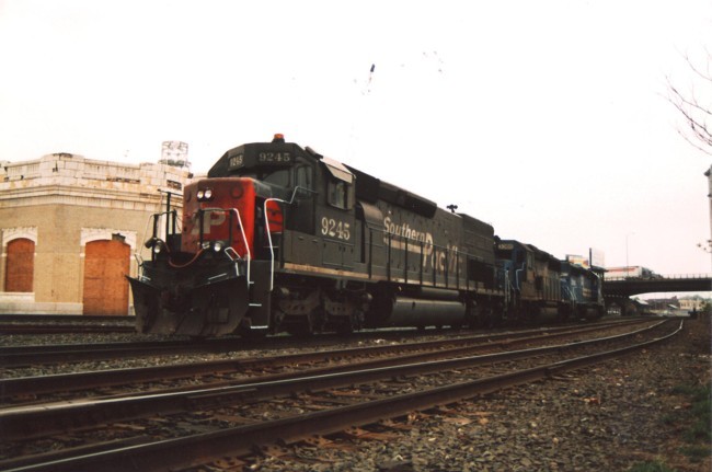 Photo of Southern Pacific SD-40T-2 @ Worcester Union Station