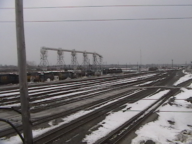 Photo of selkirk yard very cold to watch trains at in the winter time