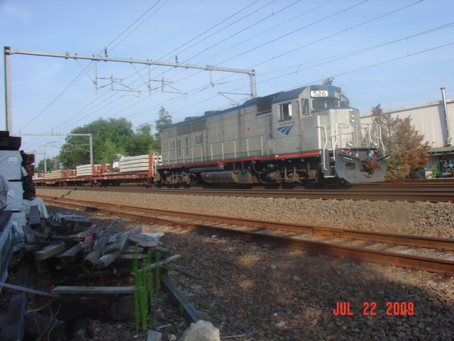 Photo of Work engine in saybrook w tie train