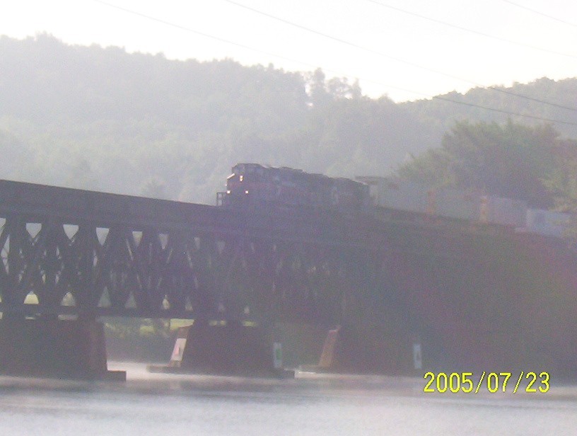 Photo of aymo crossing the hudson river bridge at mechanicville from stillwater ny
