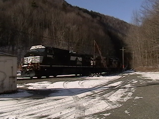 Photo of ns loaded coal train at hoosac tunnel eastbound