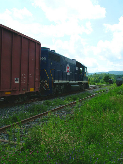 Photo of WCRR #202 at Feed Mill in Barnet VT