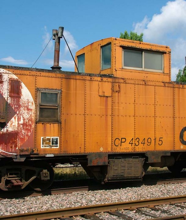 Photo of CP caboose 434915 in Newport VT