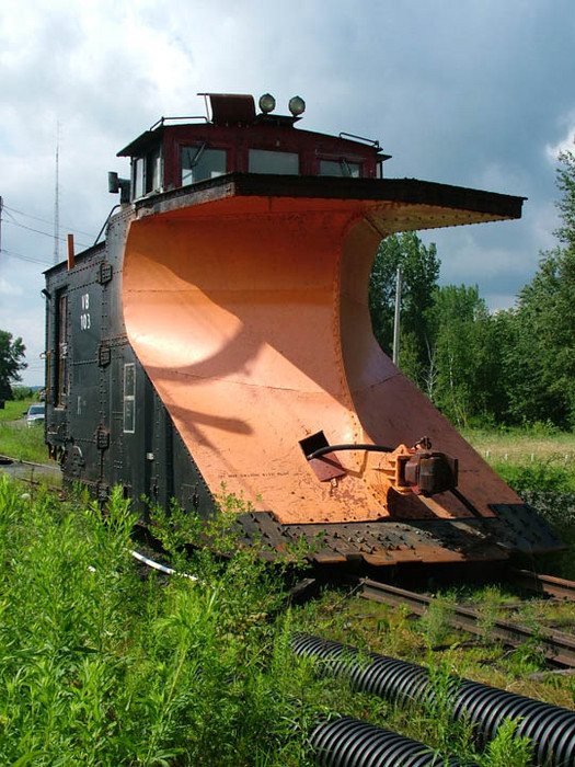 Photo of CP/WCRR plow #BV103 in Newport Yard VT