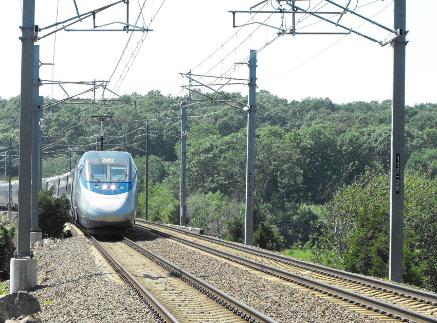 Photo of Northbound Acela at Four Mile River East Lyme, CT