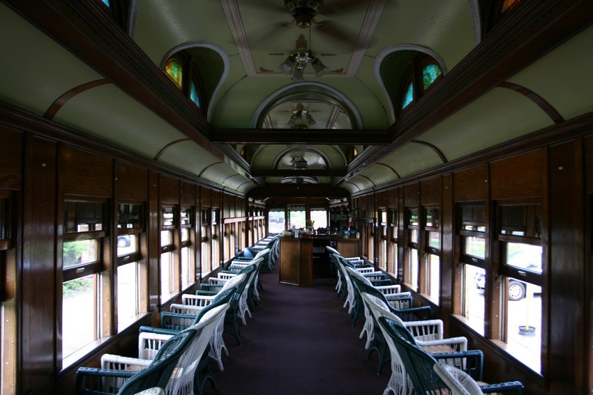 Photo of Inside Conway Scenic Parlor Car Gertrude Emma