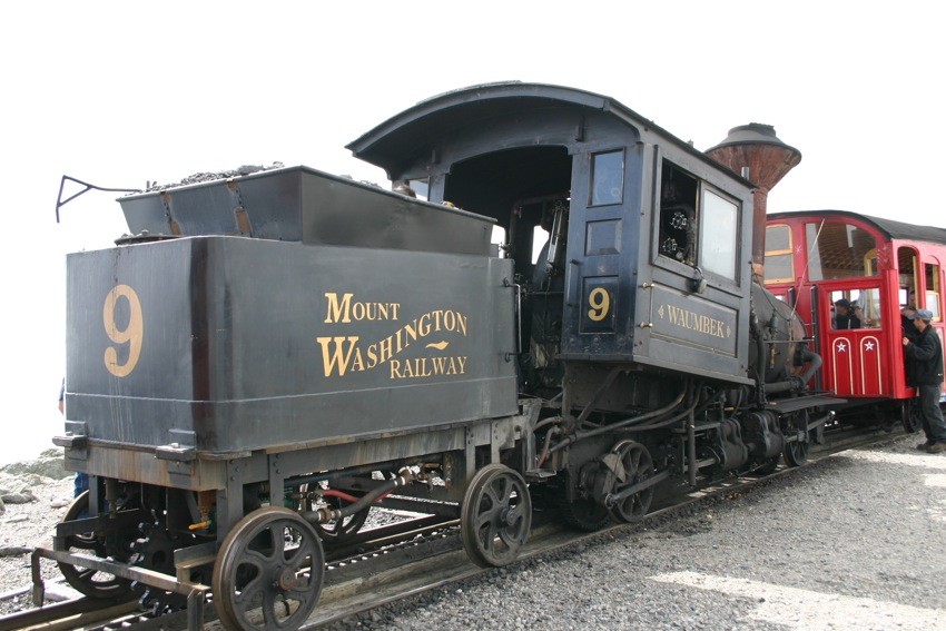 Photo of Cog Railway Steam Engine 9 at the Summit