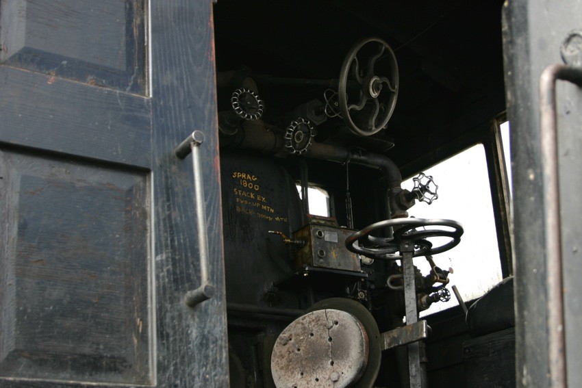 Photo of The Controls of Cog Railway Steam Engine 9