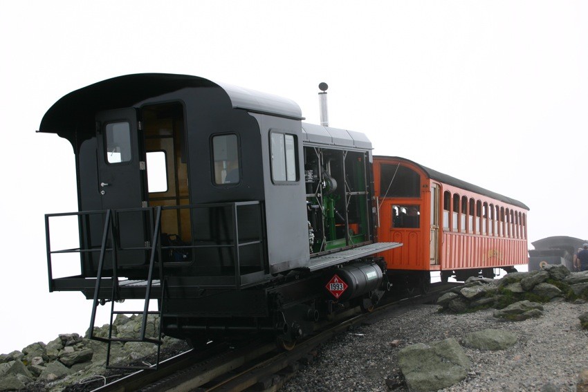 Photo of New Cog Railway Diesel Locomotive at the Summit