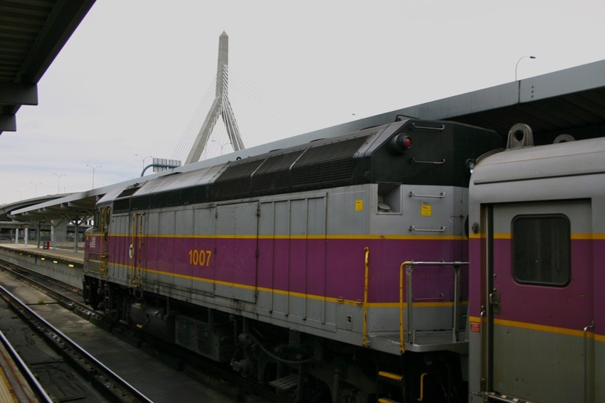 Photo of MBTA F40PH 1007 at North Station