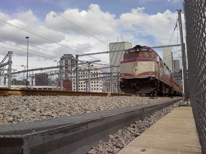 Photo of Commuter Rail leaving South Station