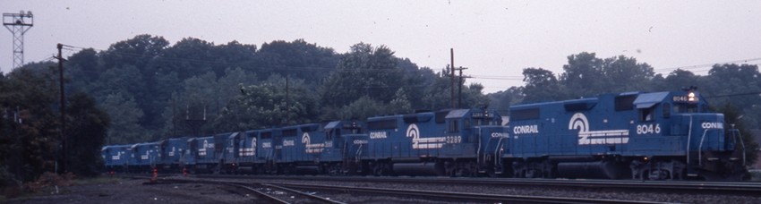 Photo of A long blue line coming into West Springfield