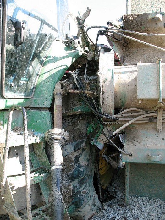 Photo of Damage to tractor